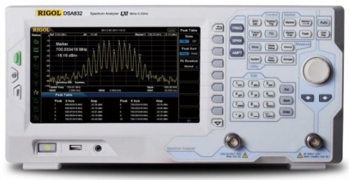 Анализатор спектра с опцией трекинг-генератора DSA832-TG, Rigol