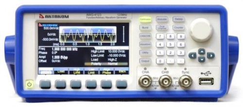 Генератор сигналов специальной формы AWG-4123, Актаком