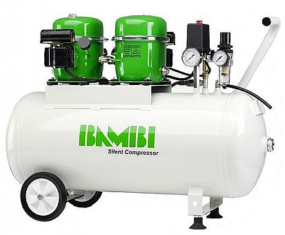 Бесшумный масляный компрессор MD225/1000, Bambi