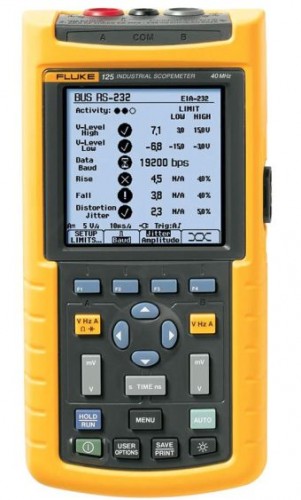 Двухканальный осциллограф 125B, Fluke